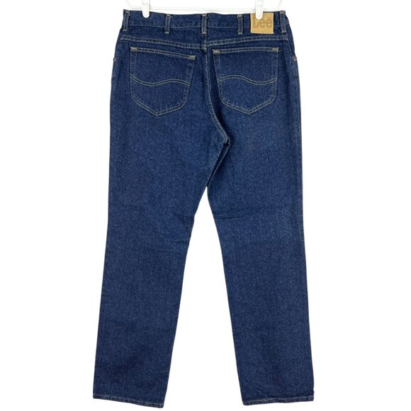 Lee Men's Regular Fit Straight Leg Blue Denim Jeans Sz 36x32 (36x33) Cotton NWOT - Picture 2 of 10
